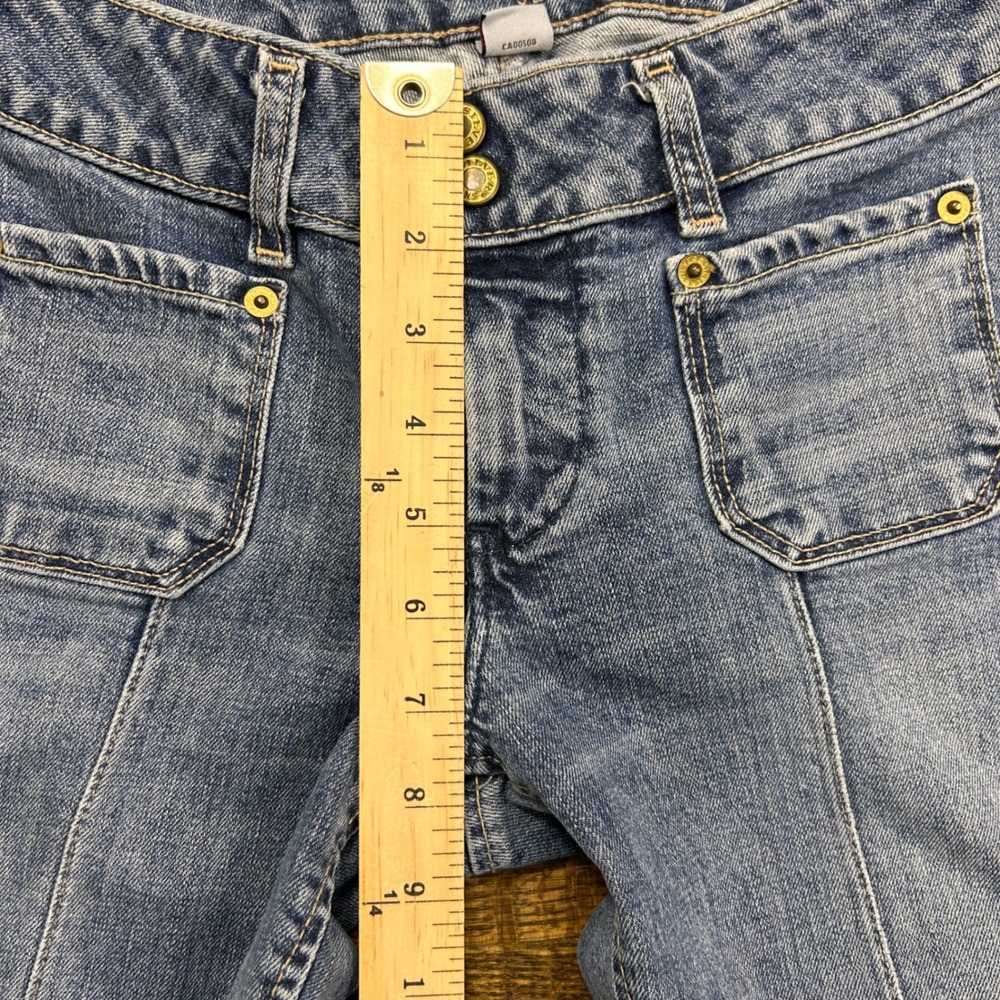 Silver Jeans Co Womens 26 Flare Leg Patch Pocket Medium Wash Denim Blue Jeans - Picture 7 of 11